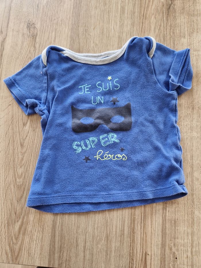 Ensemble T-shirt et Pantalon Bébé/Enfant - "Je suis un super-héros" - photo numéro 2