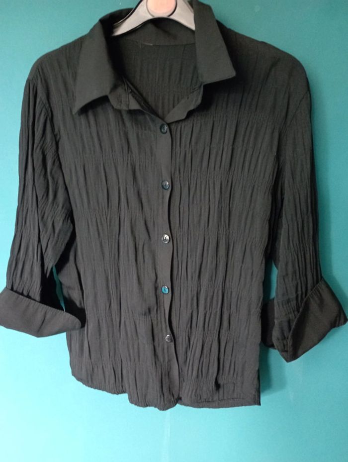 Chemise femme fluide noire