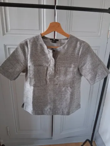 Haut argenté - H&M - 34/XS