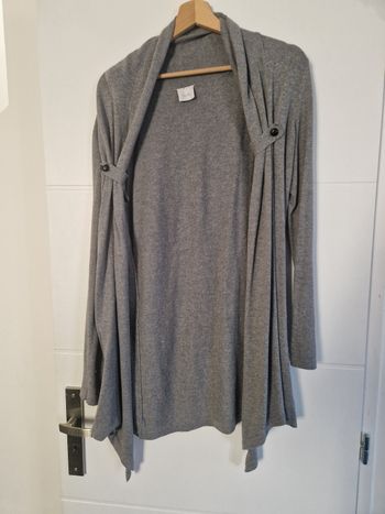 Gilet long gris Camaïeu Taille 38