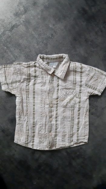 Chemise mange courte garçon