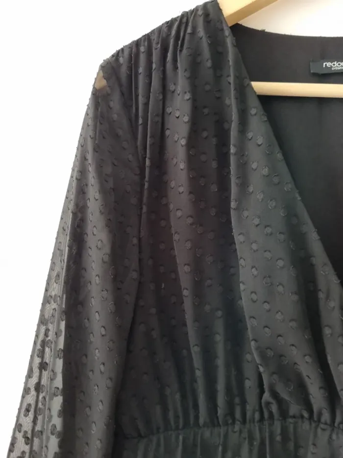 Robe plumetis noire - photo numéro 3