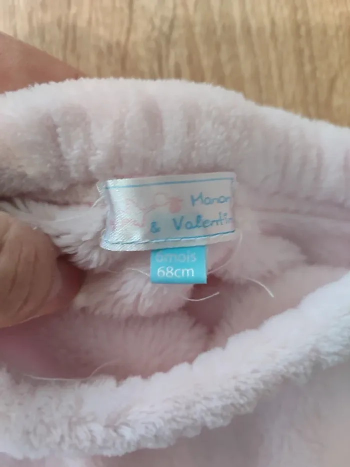 Bas pyjama velours - 6 Mois - Fille - photo numéro 3