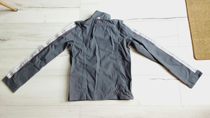 Vêtement fille veste blouson Oxylane coupe vent gris 14 ans Neuf - photo numéro 4