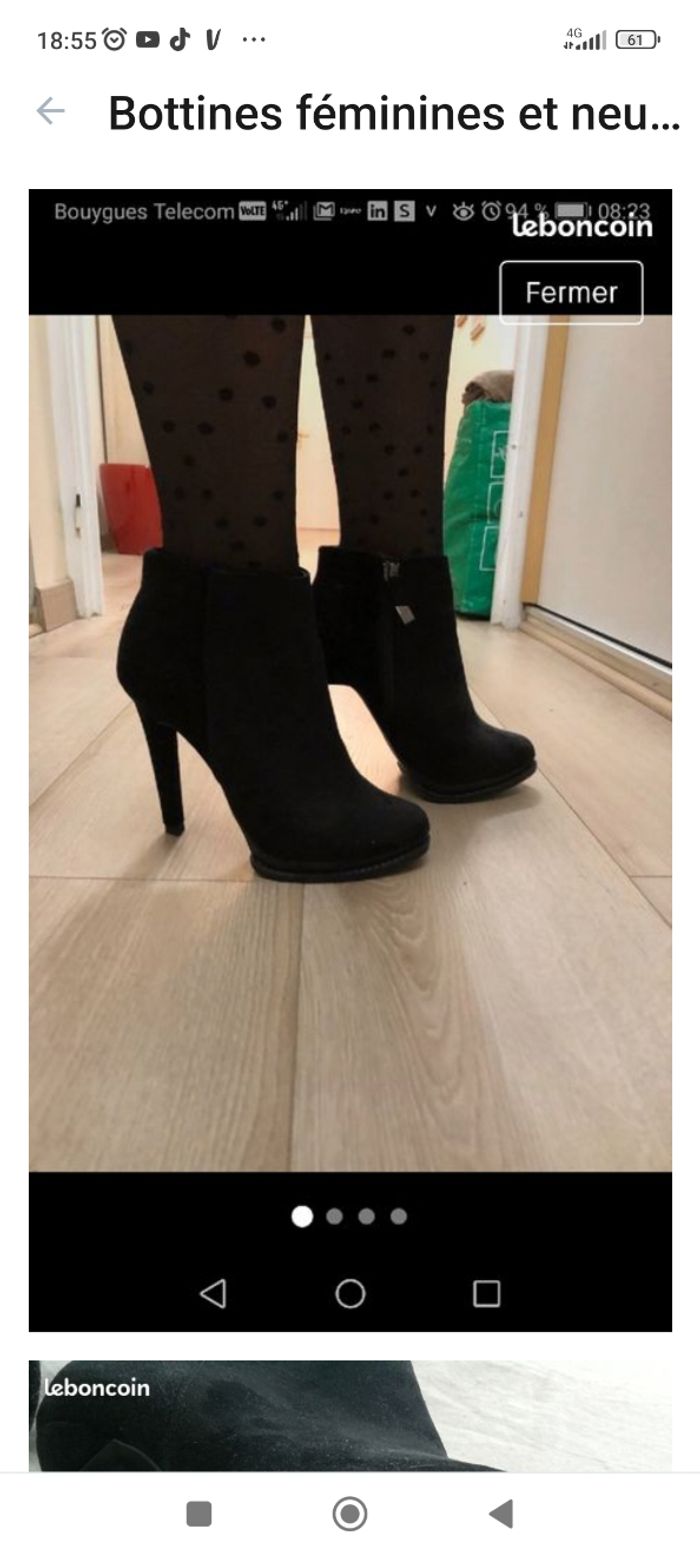 Glamour et ultra féminines les bottines  Zara - photo numéro 2