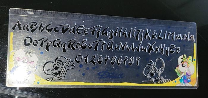 Règle à pochoir Diddl, Diddl - Règle pochoirs en très bon état #Diddle Règle à pochoir Diddl, Diddl - Règle pochoirs en très bon état #Diddle Règle à pochoir Diddl, Diddl - Règle pochoirs en très bon état #Diddle - photo numéro 6
