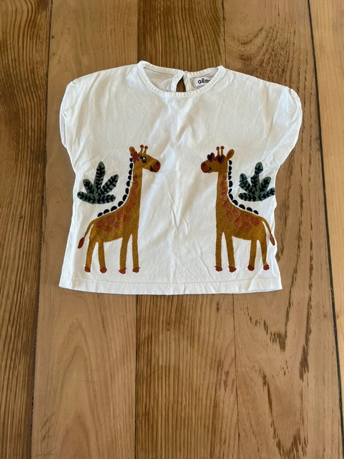 🦒Ensemble 18 mois bébé fille Gémo girafe très bon état - photo numéro 2