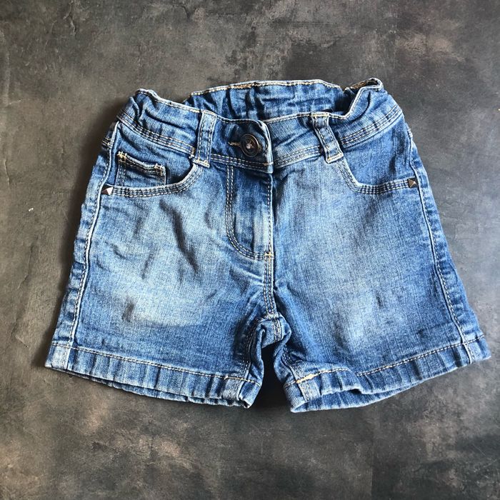 Short en jeans bouton strass 2 ans Punkidz