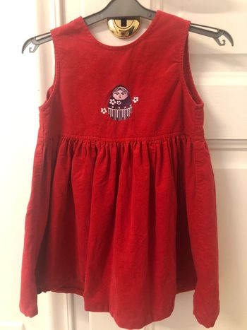 Robe velours poupée gigogne 2-3 ans