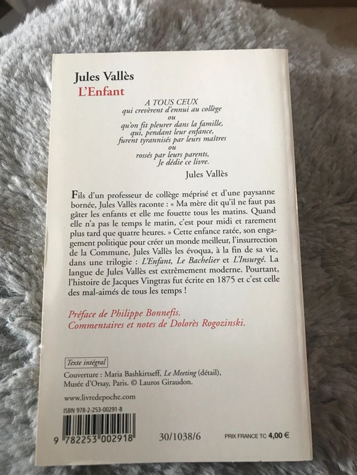 Livre L’enfant Jules Vallès - photo numéro 2