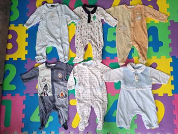 Lot de 6 pyjamas velours 3m