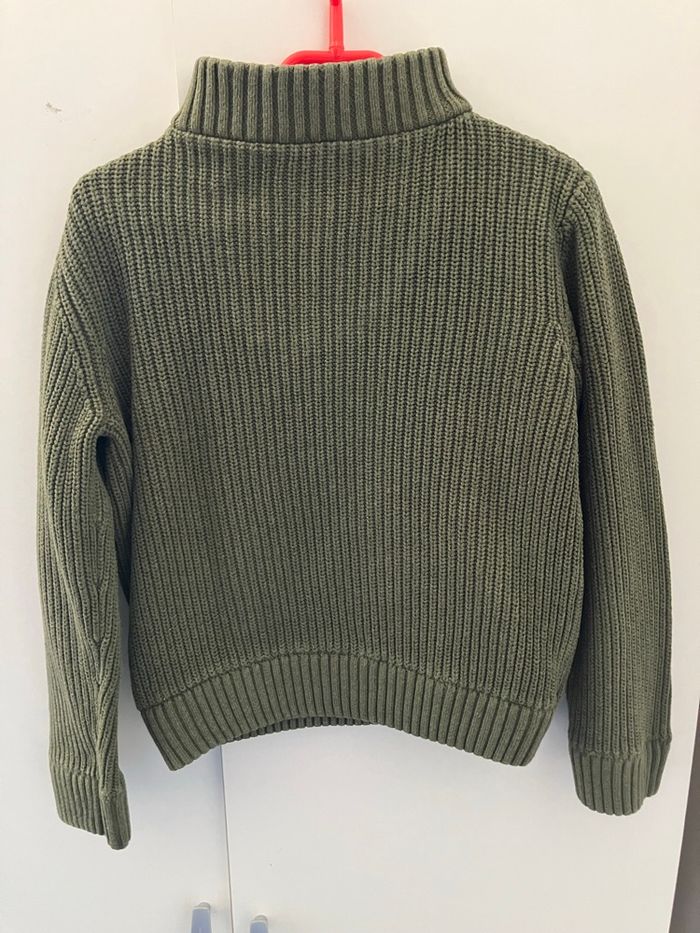 Pull camionneur kaki garçon 8 ans Tao - photo numéro 4