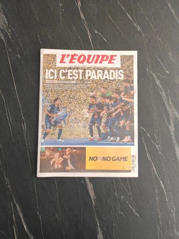 L'équipe : Victoire PSG, champions league Neuf