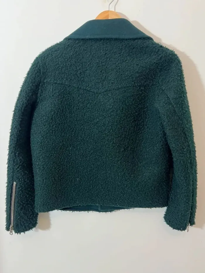 Manteau Sandro vert foncé - photo numéro 9