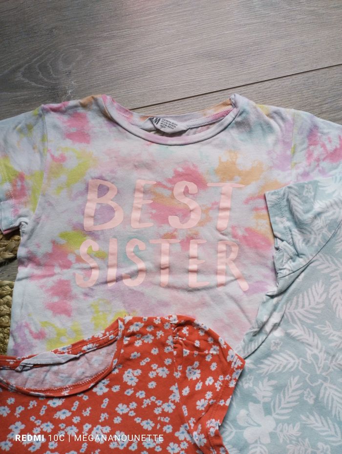 🌸 Lot x5 T‑shirts fleuris – 4 ans – Très bon état - photo numéro 7