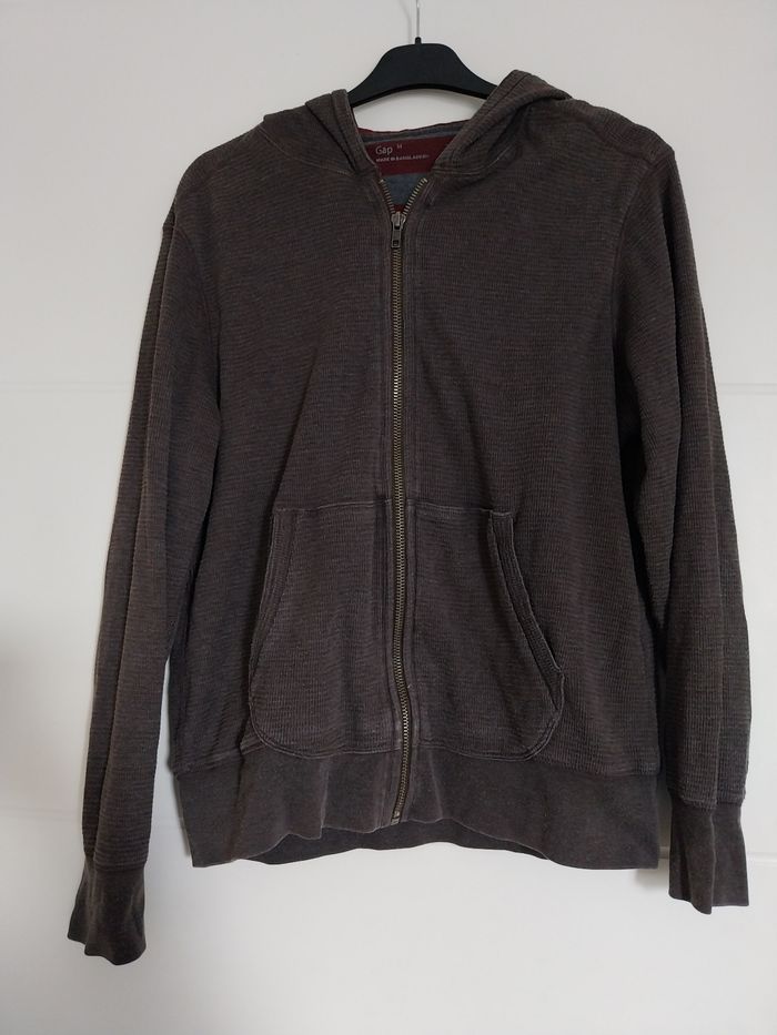 Sweat zip Capuche, taille M, homme GAP