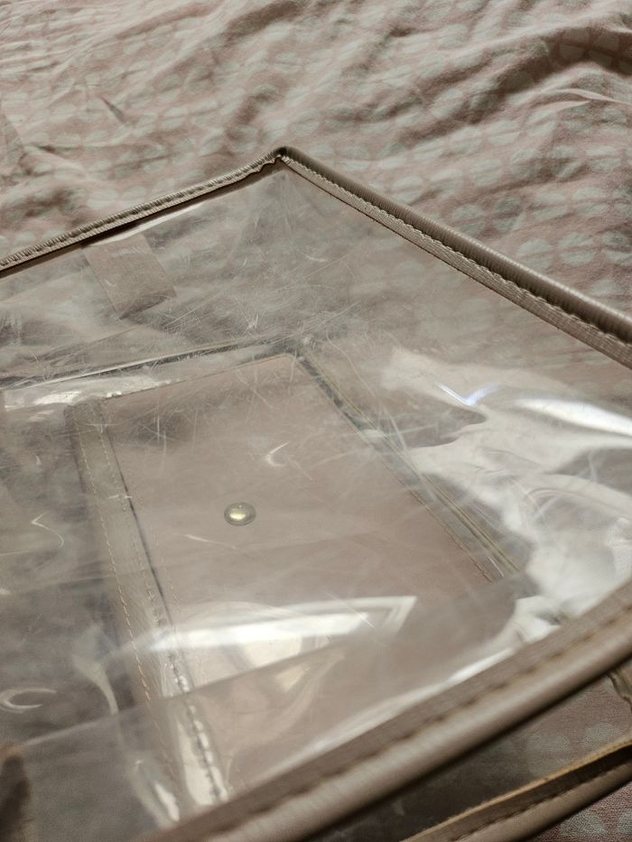 Pochette Michael Kors plastique transparente et rose - photo numéro 3