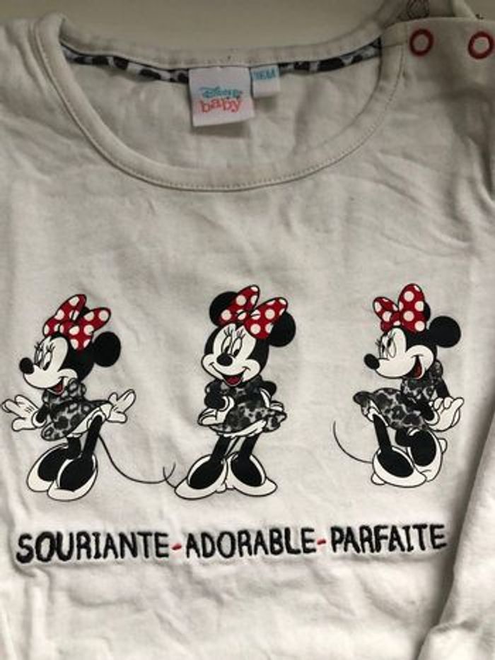 T shirt manches longues Disney Minnie - photo numéro 2