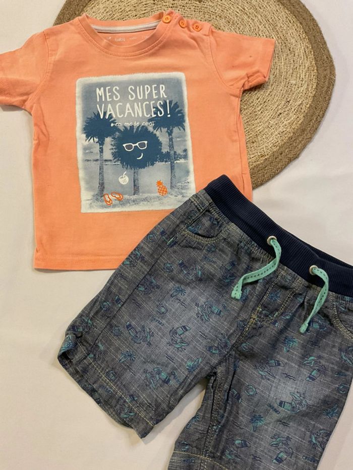 Ensemble teeshirt short garçon - photo numéro 4