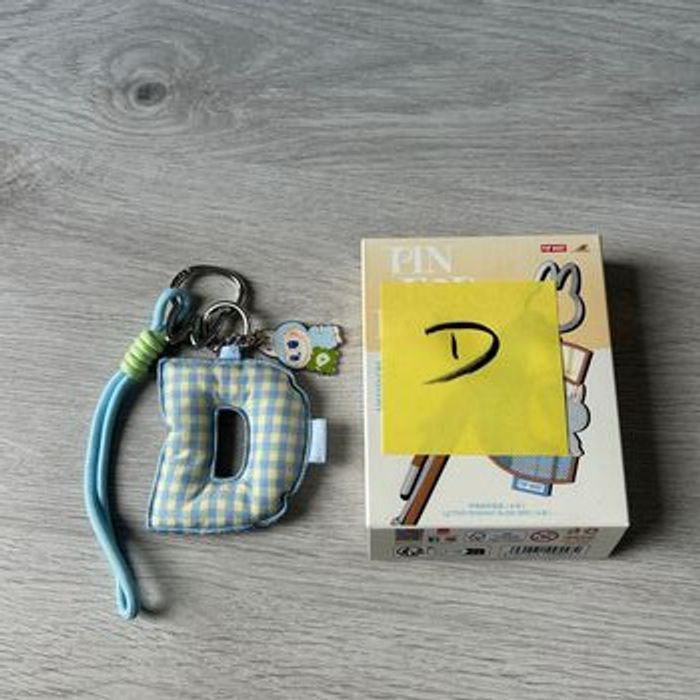 Pendant Letter D Pin For Love Plush Bloom