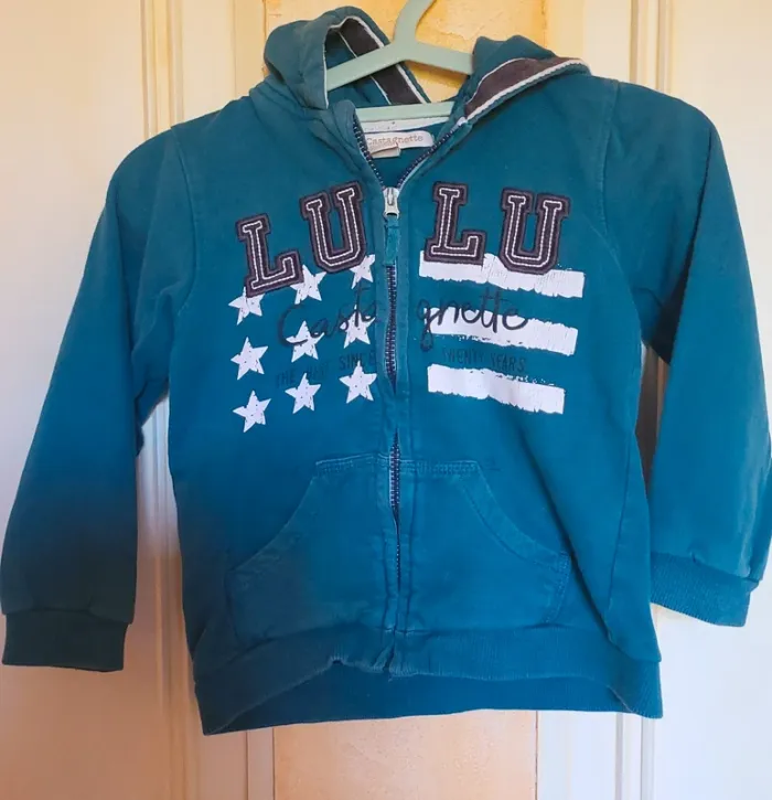 Gilet zippé capuche garçon Lulu Castagnette