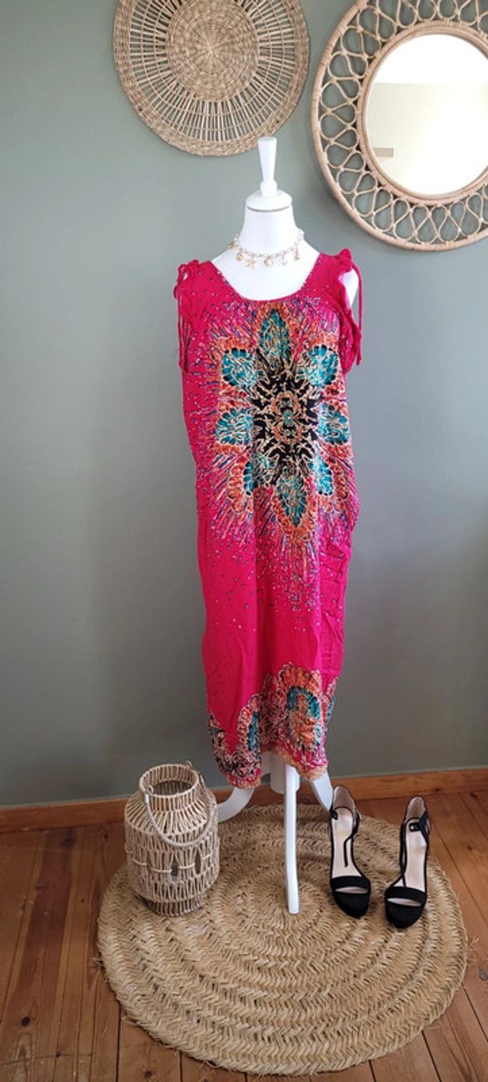 Jolie robe longue d'été Miss Sara Taille XL