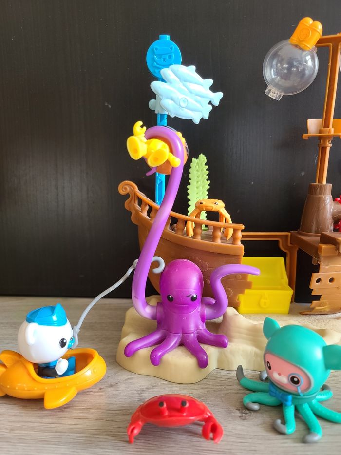 ‼️Très rare‼️Octonauts Bateau naufragé de Calico-Jack + personnages et accessoires - photo numéro 6