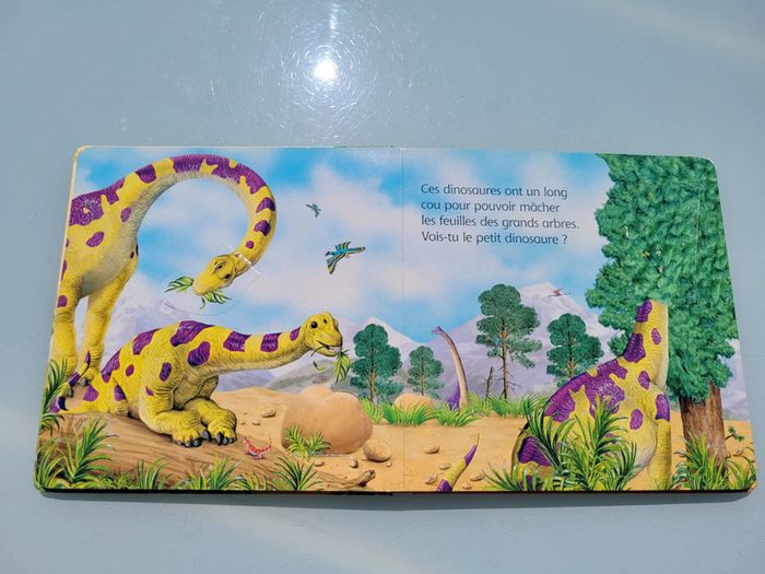 Livre animé de rabats : Où est caché ? Les dinosaures, usborne (48) - photo numéro 5