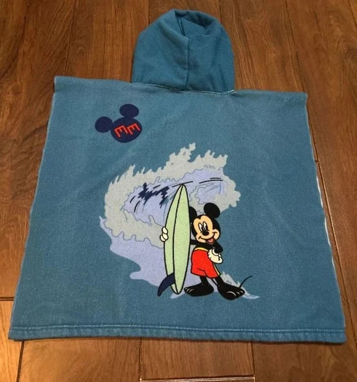 Poncho de bain/ Mer à capuche Mickey - photo numéro 2