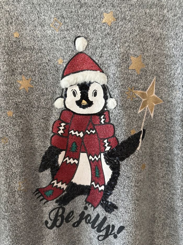Pull de Noël femme pingouin – Taille L – Be jolly! - photo numéro 2