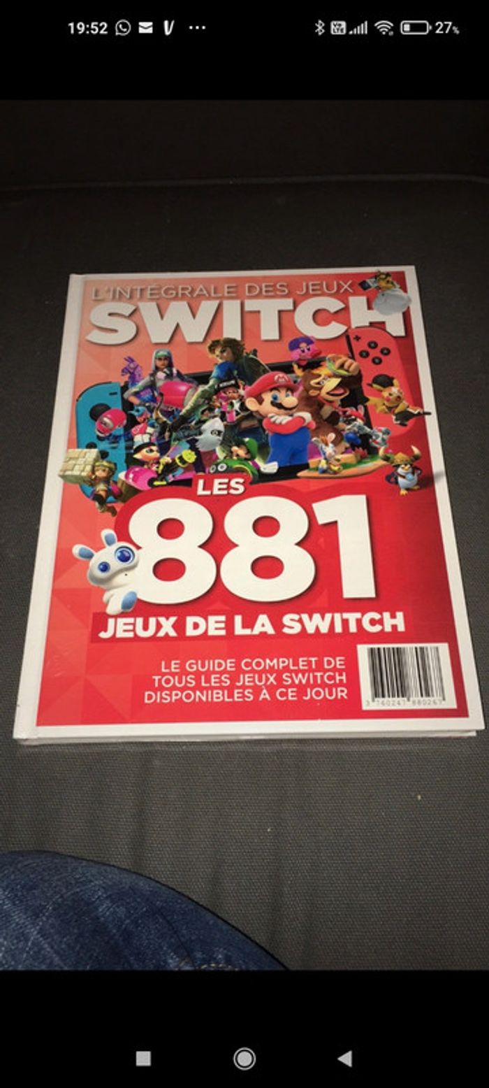 Livre 881 jeux de nintendo switch