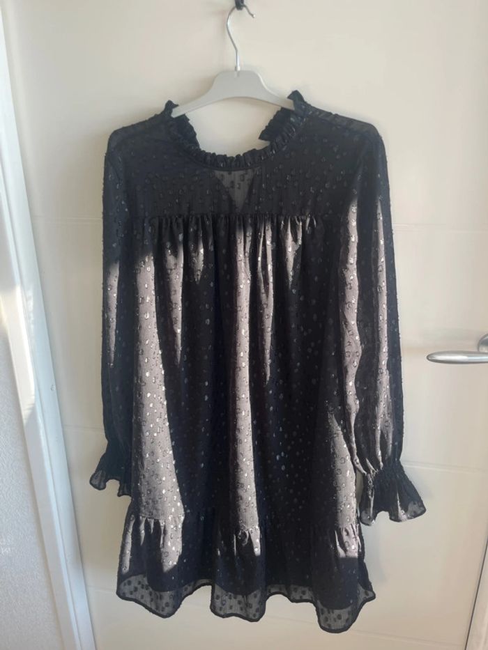 Robe noire Etam plumetis brillant - photo numéro 6