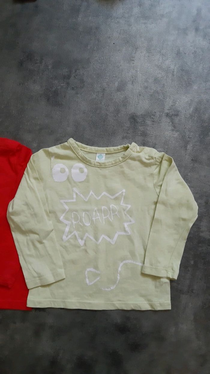 3 t-shirts manches longues garçon 100% coton - photo numéro 6