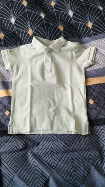 Polo vert d'eau 12/18 mois zara