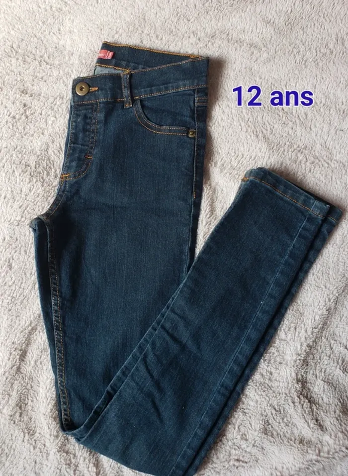 Jean coupe Slim Tissaia taille 12 ans