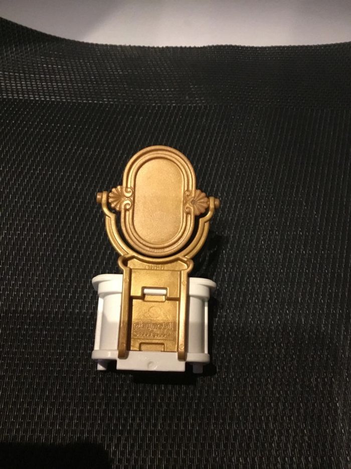 Playmobil meuble coiffeuse blanc et doré avec miroir pièces détachées maison château princesse - photo numéro 3