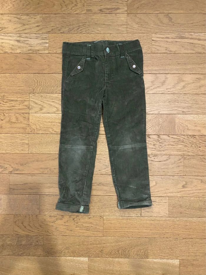 Pantalon en velours kaki Sergent Major 3 ans - photo numéro 2