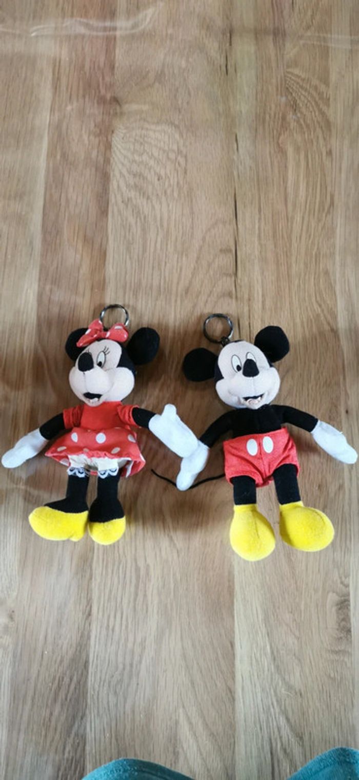Porte clefs mickey et minnie - photo numéro 2