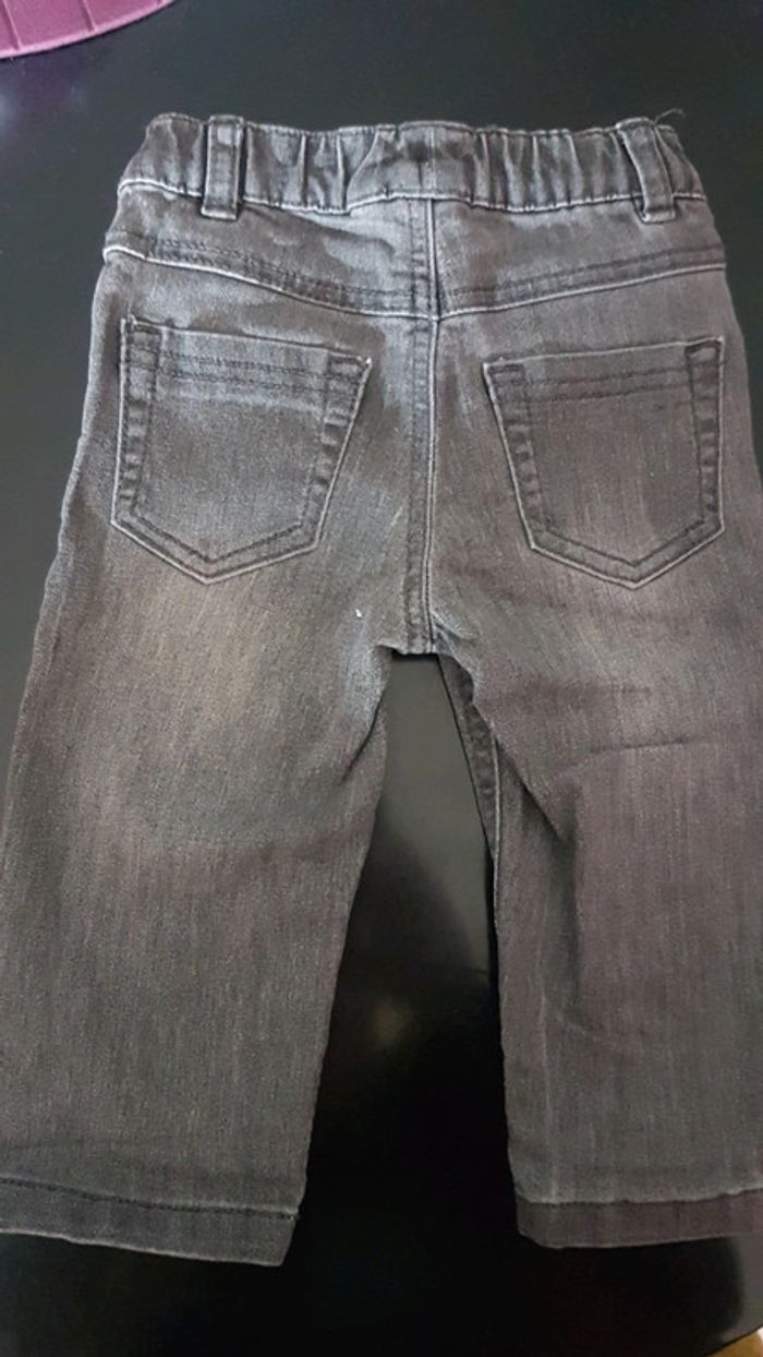 Jean gris délavé 12 mois - photo numéro 2