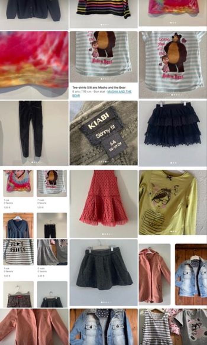 Lot vêtements fille 5/6 ans