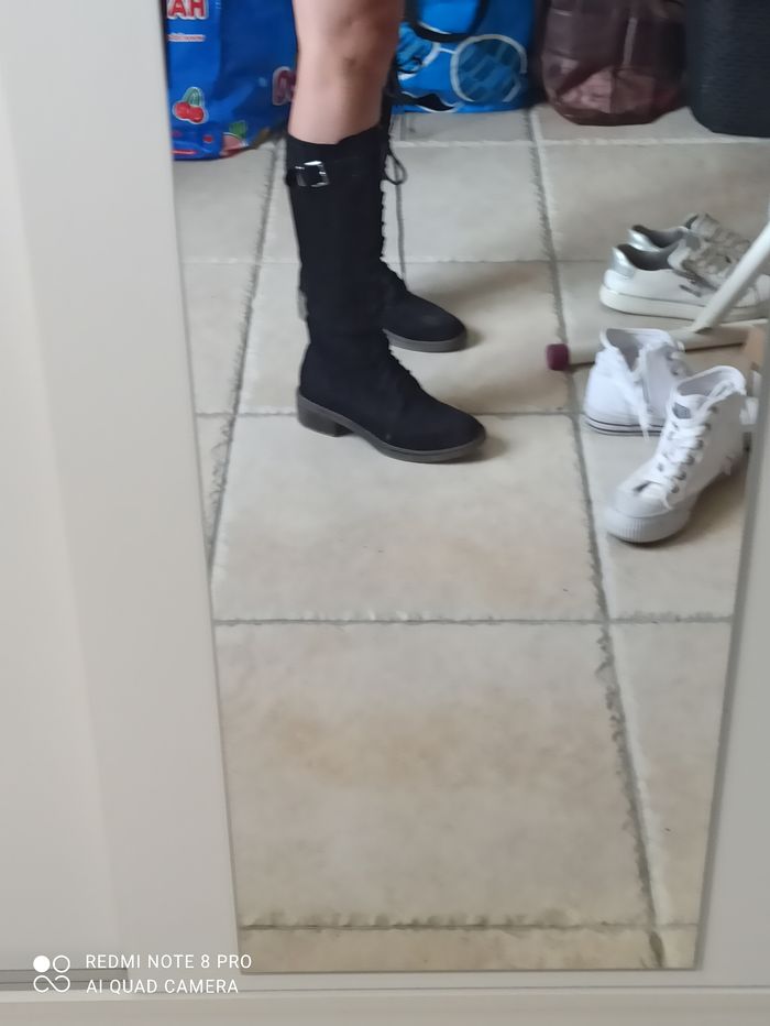 Bottes effet daim