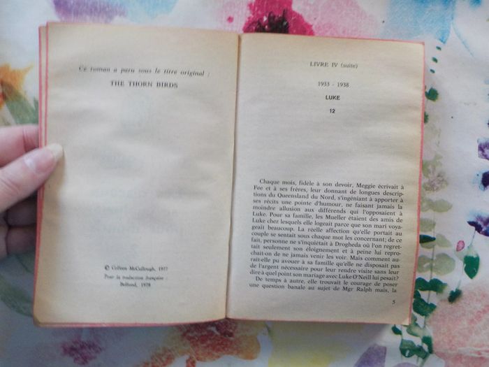 Les oiseaux se cachent pour mourir T1&2 de Colleen McCullough Ed. J'ai Lu - photo numéro 8