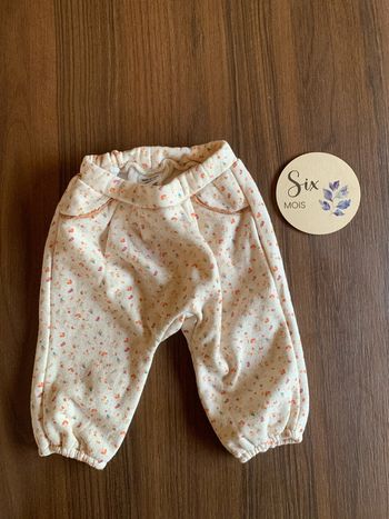 Pantalon jogging 6 mois fleurs