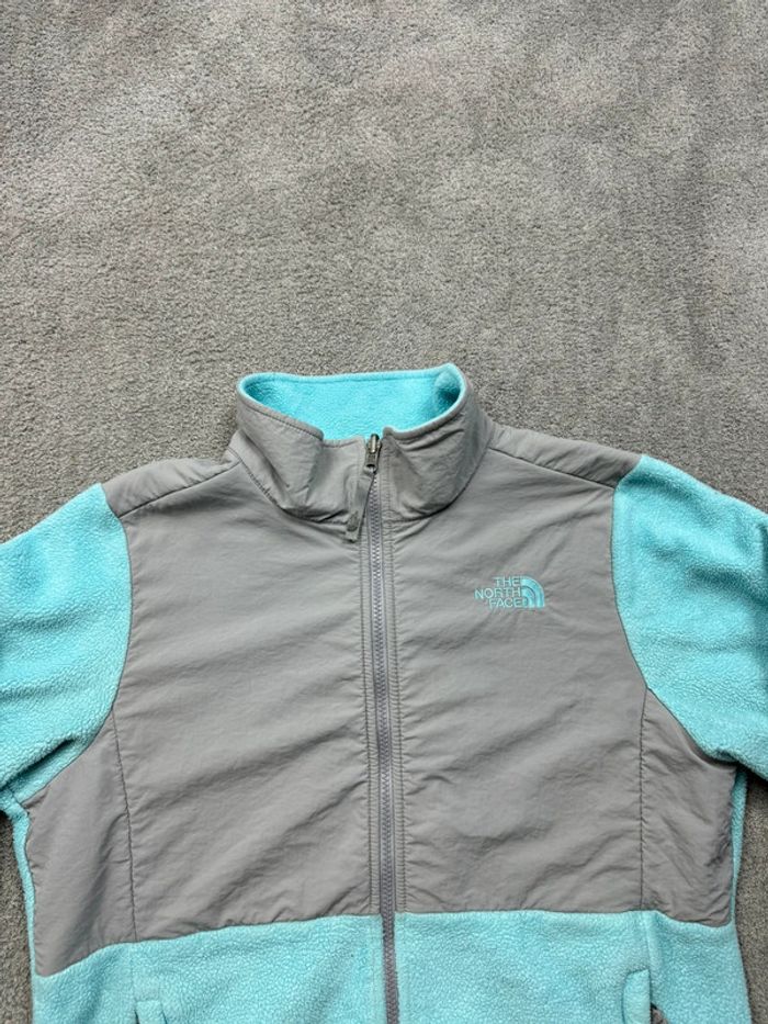 Veste polaire The north face bleu et gris taille XL ( fille ) - photo numéro 2