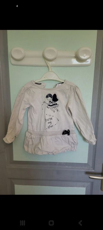 Tee shirt manche longue/tunique fille 18 mois