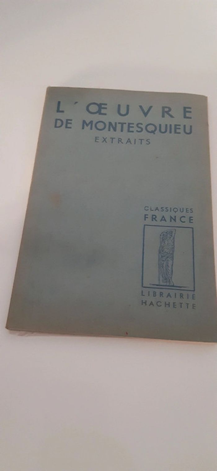 L'œuvre de Montesquieu extraits