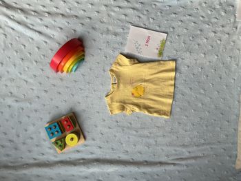 teeshirt manches courtes jaune dessin devant 3 mois tape à l'oeil