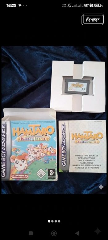 Jeu hamtaro rainbow rescue GameBoy advance 