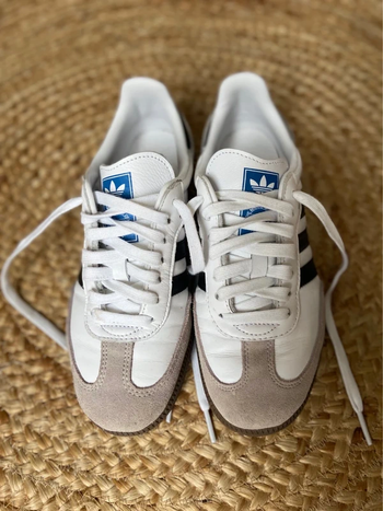 Chaussures Sneakers Adidas Samba OG Original Blanc 39