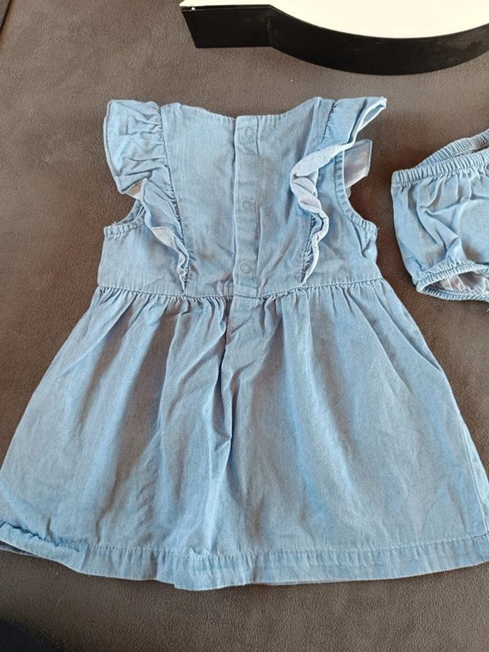 Robe été style jeans + boomer assorti Fille 9 mois Kiabi 100% coton - photo numéro 6